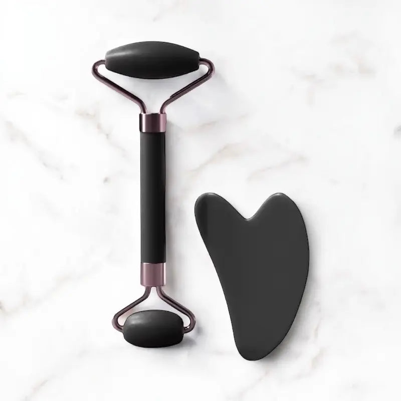 Gua Sha & Rouleau Visage Rella–Drainage & Éclat Naturel - Rella