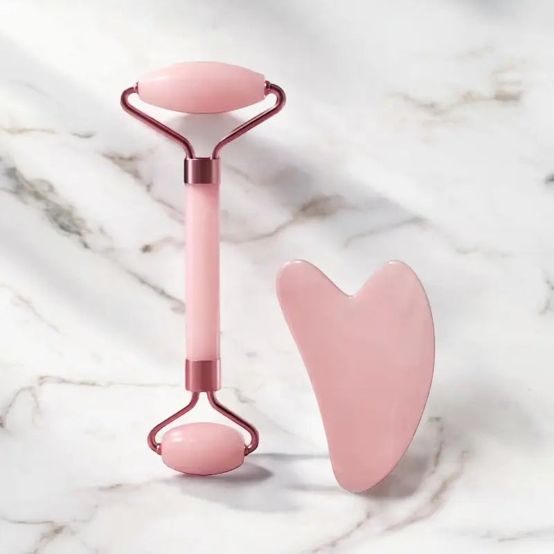 Gua Sha & Rouleau Visage Rella–Drainage & Éclat Naturel - Rella
